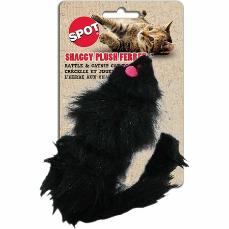 SPOT 2906 Shaggy Ferret, L, Plush, Black 458503